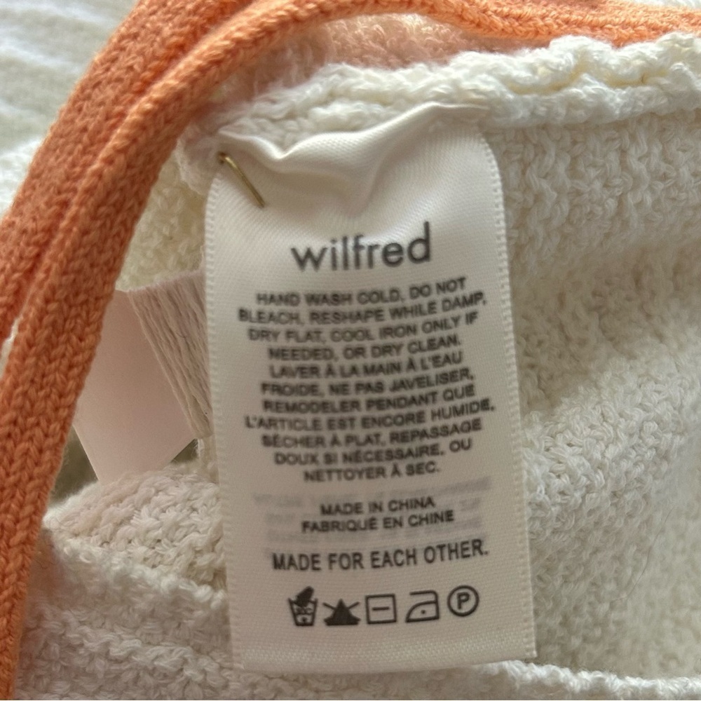 Wilfred Phair Halter Dress Aritzia Knit Beach Vacation Low Back Cloud Size Small - Picture 14 of 15